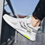 Uued suvised meeste valged tossud hingavad libisemiskindlad meeste tennised vabaaja jooksujalatsid 39 valge