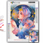 Populaarne 5D isetehtud ristpistes lillede ja t&uuml;drukute maalimine t&auml;ispuurristpistega k&auml;sit&ouml;&ouml;komplekti seinakleebis Kodukaunistus Full Round 20X30CM