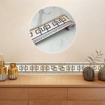 240 cm pikkus P&otilde;randaliistud Nurga seinakleebis Vannitoa Kontori klaasist v&ouml;&ouml;joon Kodusisustus Veekindel p&otilde;rand Lainejuhi kunsttapeet YX002