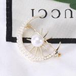 Blucome Korea Style Creative Pearl Sun Moon Pross Mood Lihtne &uuml;likond Riietus Kaelusn&otilde;el