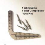 Dental Implant Locating Guide Planting Positioning Guide Implant Tools Planting Positioning Angle Ruler Dentist tools 1 set L shape