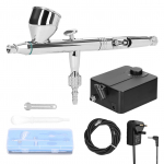 Mitmeotstarbeline professionaalne T182C 0,3 mm Airbrush Max 30PSI &otilde;hupumba komplekt mudelite tegemiseks isetegemise kunsti UK Plug mitmev&auml;rviline