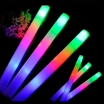 Hulgi v&auml;rvilised Led Glow Pulgad Rgb Led Glow Foam Stick Cheer Dark Tube Light S&uuml;nnip&auml;eva pulmapeo tarvikud 20PCS
