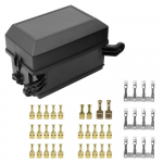 Mustad tarvikud auto veoauto haagise 6-suunalise kaitsme releekarbi hoidiku ploki vooluringi kaitsme klemmi automaatse asendusosa jaoks