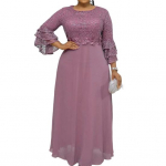 &Otilde;htukleit, v&ouml;&ouml;kohaga pingul kleit Naha puudutusega ilus, elegantne pitsist &otilde;mblustega &scaron;ifoonist suur naiste &otilde;htukleit L roosa