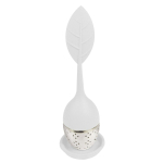 Les Tr&eacute;sors De Lily [R2890] &ndash; teet&otilde;mmis 'Leaf' valge (silikoonteras + tass) - 15. 5x5cm valge