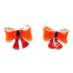 Les Tr&eacute;sors De Lily [R8188] - Oranžid  Romantic Knot  disaink&otilde;rvar&otilde;ngad - 12x10 mm oranž