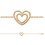 Les Tr&eacute;sors De Lily [R7746] &ndash; vasardatud kullast &bdquo;Cl&eacute;opatra&rdquo; kullatud k&auml;ev&otilde;ru &ndash; 16x13 mm kuld