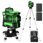 Multifunktsionaalne isetasanduv 3D 12 joonega lasertasandi t&ouml;&ouml;riist Vertikaalsed horisontaalsed jooned 1,5 M 3 EU Plug without wall-mounted bracket mitmev&auml;rviline