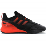 adidas Originals ZX 2K BOOST 2.0 - Herren Schuhe Schwarz-Rot GZ7735 ORIGINAL EU 40 UK 6.5 must