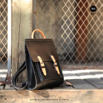 Johnature Vintage seljakott Unisex k&auml;sitsi valmistatud kvaliteetne naiste kott Naturaalne p&auml;ris veisenahast seljakotid &uuml;hev&auml;rviline koolikott must