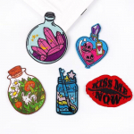 5 tk/pakk Riieplaaster triigitav plaaster Tikitud plaastrid riietele Termoadhesiivsed plaastrid