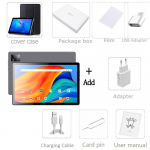 BDF P60 10,1-tolline Android 12 tahvelarvuti 2000x1200 k&uuml;mnetuumaline 8 GB RAM 256 GB ROM 4G v&otilde;rk AI kiirendatud tahvelarvutid arvuti Google Dual Wifi 8000 mAh Standard version-cover hall