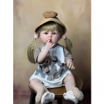 Realistlik t&auml;issilikoonist keha 55 CM 22 tolli Reborn beebit&uuml;drukunukk blondide pikkade juustega printsess v&auml;ikelaps Bebe j&otilde;ulukink