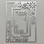 Ristk&uuml;liku raami komplekt metallist l&otilde;ikevormid scrapbooking DIY fotoalbumikaardi valmistamiseks dekoratiivse &scaron;ablooni valmistamiseks