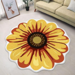 Lillekujuline vaip &uuml;mmargune vaip Pehme imitatsioon ka&scaron;miirmatt elutuppa Magamistoa pojengivaip Lillevaip p&otilde;randamatt toas Diameter 100cm XL