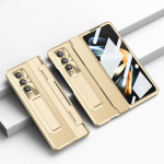Kukkumiskaitse karastatud klaasist kilega kokkupandav &uuml;mbris Samsung Galaxy Z Fold4 Fold 4 Fold3 Fold 3 Zfold4 Nahast telefonitarvikud for Samsung Z Fold 3