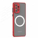 Magsafe'i l&ouml;&ouml;gikindlate &uuml;mbriste jaoks Samsung Galaxy A53 5g A52 A12 A13 A51 A71 A32 magnetiline laadimiskate Samsung A52s A33 &uuml;mbrisele A71 punane