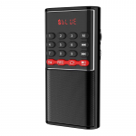 Mini-FM-raadio Kaasaskantav Bluetooth-k&otilde;lar MP3-muusikam&auml;ngija digitaalkuva toega TF-kaardiga USB-k&otilde;rvaklappide esitamine must