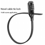 Jalgratta lukk MTB maanteeratta turvalisus Vastupidav parool Vargusvastane Kiivri lukk 2 v&otilde;tmega Jalgrattas&otilde;idutarvikud