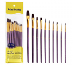 JOWOART 10 tk multifunktsionaalsed nailonist juuksev&auml;rvipintslid akvarellipintslite komplekt, v&auml;rvitud pliiats Graffiti akr&uuml;&uuml;lv&auml;rvipintsel algajatele kunstitarbed Sinine lilla