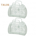 2 tk k&auml;epidemega vannikorv, pood Mugav, kasulik vanni hoiukorvi korrastaja kodutarbed roheline