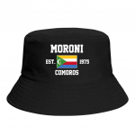 P&auml;ikesekaitsega &auml;mbrik&uuml;barad Komoorid EST.1975 Moroni Embleem Lipp Lahe Vaba&otilde;hu Suvine Kalamehe M&uuml;ts Kalastusm&uuml;ts One Size