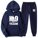 K9 Team K9 Unit Malinois &uuml;hev&auml;rviline meeste komplekt, meeste naiste fliisist kapuutsid + p&uuml;ksid, kaheosaline spordidress Trendikas spordir&otilde;ivaste komplekt L