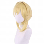 30 cm Anime l&uuml;hike parukas Cosplay m&auml;ng Genshin Impact Traveler Lumine Blonde kost&uuml;&uuml;m, kuumakindlad s&uuml;nteetilised juuksed naiste parukad One Size khaki