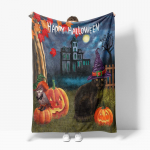 Halloweeni Nordic Throw karusnahast tekk Aestic, kaheinimesevoodiga piknikumatt, iste Mugav pehme kate Kodukaunistus M