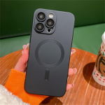 Objektiivi kaitse&uuml;mbrised Magsafe'i juhtmevaba laadimise telefoni&uuml;mbrisele iPhone'i 14 13 12 11 Pro Max jaoks, pehme magnetiline matt kaitseraua kate iPhone 14 Pro Max must