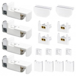 1 komplekt kardina kinnitusklambrit roostekindel, puurimist pole vaja Lihtne paigaldada klambritugi plisseeritud rulookinnituse asendusosad valge