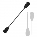 Lastele m&otilde;eldud alumiiniumsulamist paadi parvetamine kajaki m&otilde;la t&auml;ispuhutav paat kalastuspaat, paksendatud k&auml;sitsi aer must