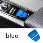 autotarvikud volvo XC60 XC90 S90 V90 V60 S60 k&auml;ivitusnupp seisupiduri plaaster dekoratiivsed autokleebised Auto stiil Automatic parking/handbrake button sinine