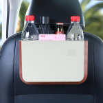 Car mounted garbage bin foldable hanging type multifunctional umbrella storage bin for car interior storage beež