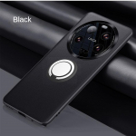 Mi 13 Ultra magnetilise r&otilde;nga hoidiku kate Xiaomi Mi 13 Lite 13 pro PU nahast metallist objektiivi kaamera kaitse silikoonist telefoni&uuml;mbrisele For Mi 13 Lite must