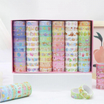 60 rulli kuldfoolium pesuteibi komplekt ajakirja tarvikud maskeeriv teip V&auml;ljal&otilde;igete album Dekoratiivne kleeplint P&otilde;hilised kirjatarbed Washi teibid 60 Rolls nagu n&auml;idatud v&auml;rv