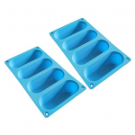 Hot Dog Kuklivormi Silikoonist Hot Dog Kuklivormid Mittekleepuvad Kuumakindel k&uuml;psetuspann sinine