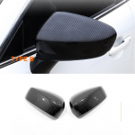 Black Carbon Chrome For Mazda 2 Demio 2015 - 2022 Accessories Car Side Mirror RearView Mirror Decoration sticker Cover Chrome TYPE B