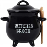 Pacific Giftware Witches Puljongi pada keraamiline kauss koos luuda lusikaga