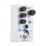 MOSKYAudio Distortion/overdrive kitarriefekti pedaal 4 režiimi l&uuml;liti helitugevuse/tooni/draivi juhtnupud valge
