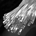 304 roostevabast terasest kaablik&ouml;idised iselukustuvad sidemed k&otilde;rge temperatuuriga metallist sidemed. 4.6*100mm/100pcs