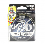 Sunline PE Line X6 Career High 6 Braid 170 m PE 1,5 25 naela kollane (6801)