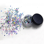 Multifunktsionaalne Eye Glitter Nail Hair Keha N&auml;o Glitter Geel Art Flash lahtised Sequins Cream 2g