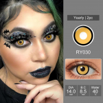 Pseyeche Crazy l&auml;&auml;tsed Halloweeni kontaktl&auml;&auml;tsed Valged Manson Blue Manson Cosplay kontaktl&auml;&auml;tsed V&auml;rvilised kontaktl&auml;&auml;tsed silmadele valge