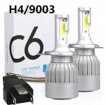 2tk 12V 7200LM H4 H7 Coche Led Led esitule lamp H1 H13 H8 H9 H11 9005 HB3 9006 HB4 6000K 72W 12V 7200LM Auto esituled H4