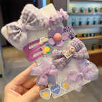 8 tk/komplekt Armas juuksen&otilde;el v&auml;ikelapse t&uuml;drukule Kawaii loomade lilleline Bowknot juukseklamber beebit&uuml;drukule s&uuml;gistalvise pl&uuml;&uuml;sis laste peakatted
