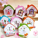 10/ Segalillemaja puidust n&ouml;&ouml;pide &otilde;mblemine Scrapbooking DIY k&auml;sit&ouml;&ouml; H&auml;mmastav