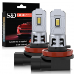 2tk H8 H11 LED pirn 9005 HB3 9006 HB4 esiudutuled Canbus Mini 60W 20000LM 6500K CSP auto valgele 12V auto dioodlampile H11