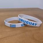 2tk Uruguay lipp Silikoonist k&auml;ev&otilde;ru Sport randmepaelad Randmepael K&auml;epael Meeste Naiste Kummipael korvpalli Jalgpallif&auml;nnidele Moeaksessuaarid 2pcs